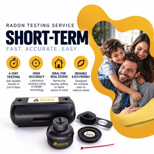 Short-term radon testing service, 4 days