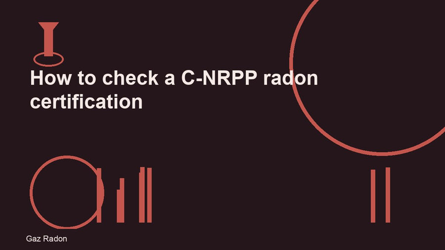 How to check a C-NRPP radon certification