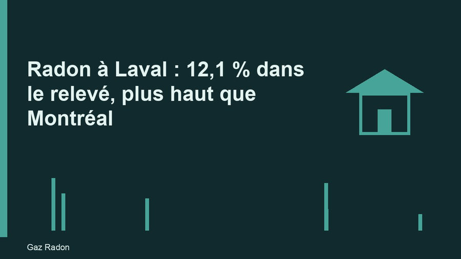 Radon à Laval : 12,1 % dans le relevé, plus haut que Montréal