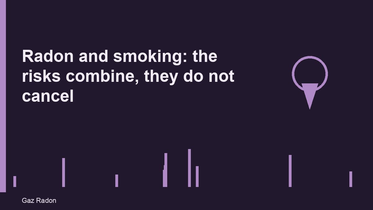 Radon and smoking: the risks combine, they do not cancel