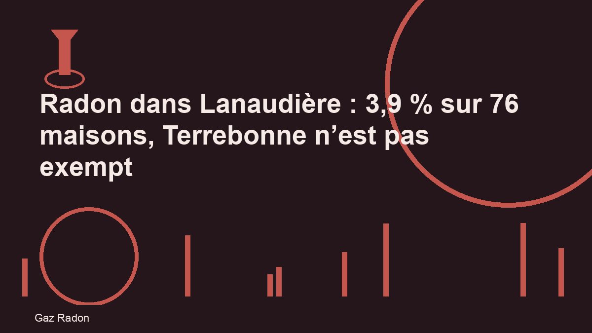 Radon dans Lanaudière : 3,9 % sur 76 maisons, Terrebonne n’est pas exempt