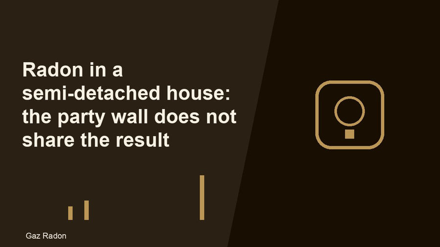 Radon in a semi-detached house: the party wall does not share the result