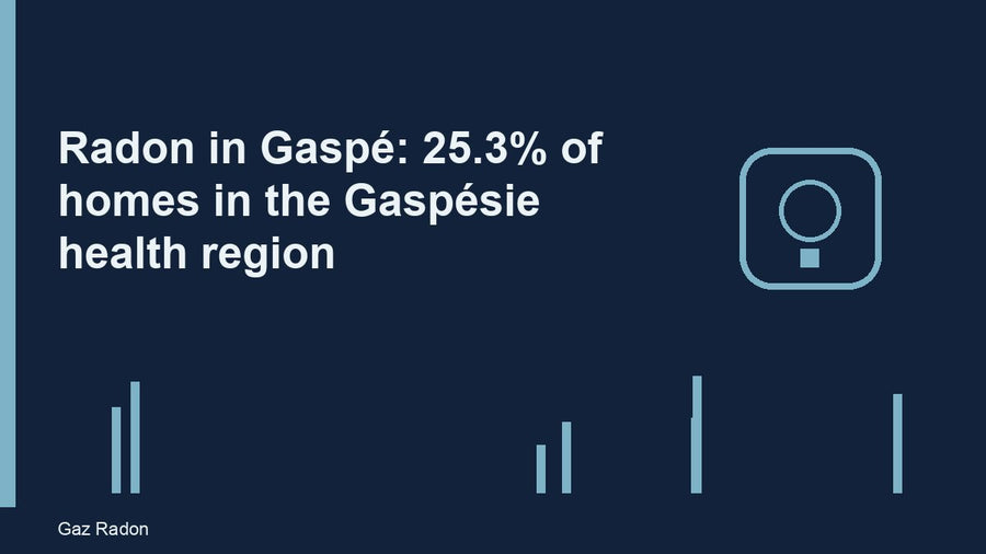 Radon in Gaspé: 25.3% of homes in the Gaspésie health region