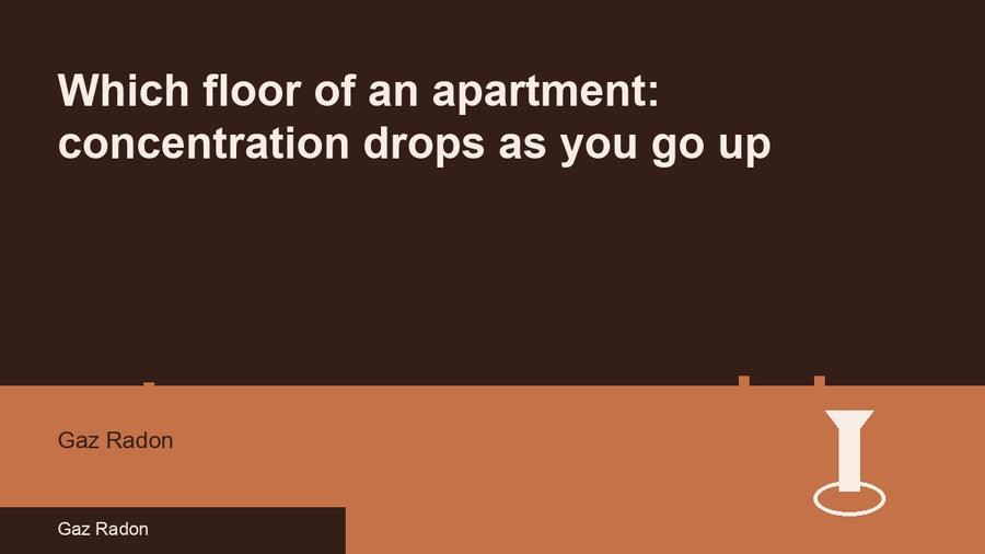 Which floor of an apartment: concentration drops as you go up