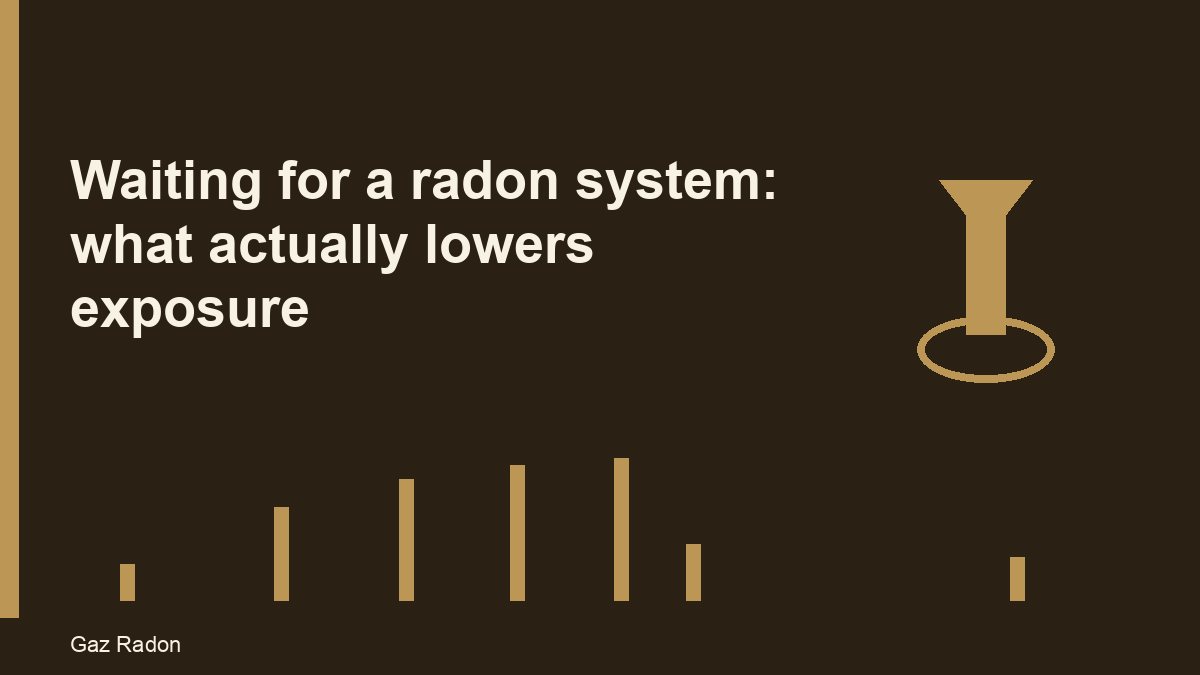 Waiting for a radon system: what actually lowers exposure