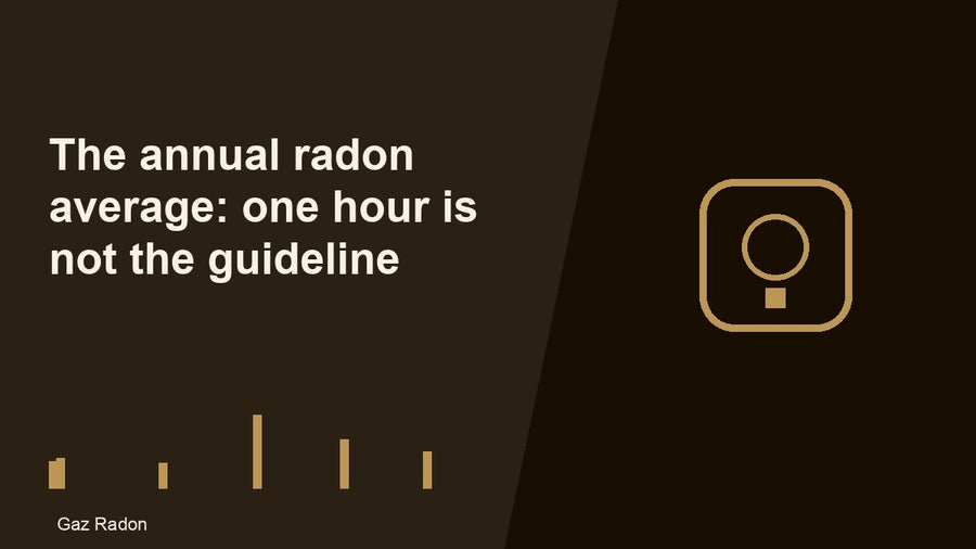 The annual radon average: one hour is not the guideline