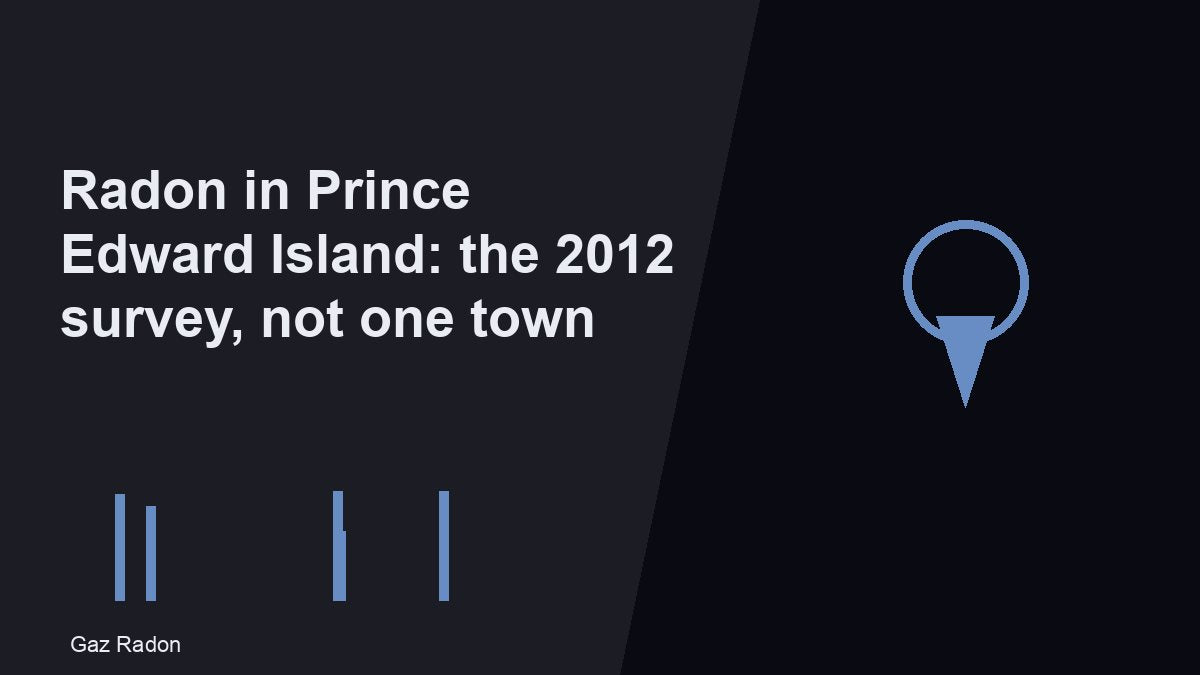 Radon in Prince Edward Island: the 2012 survey, not one town