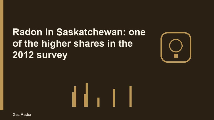 Radon in Saskatchewan: one of the higher shares in the 2012 survey