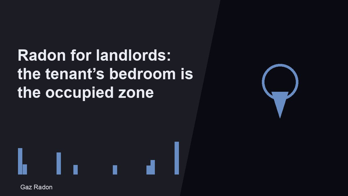 Radon for landlords: the tenant’s bedroom is the occupied zone