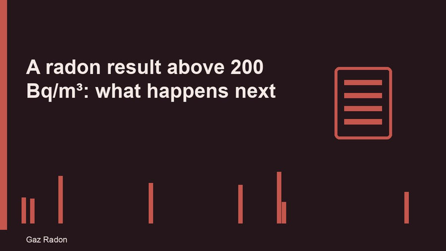 A radon result above 200 Bq/m³: what happens next